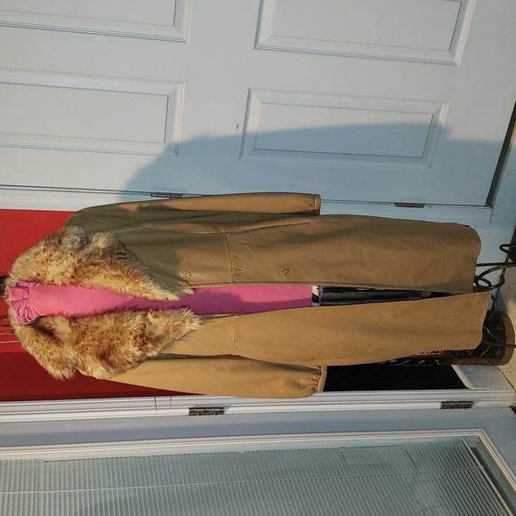 💘🖤💘 KENNETH COLE BLACK LABEL NY LEATHER SHEARLING LAMB TAN COAT JACKET - Picture 8 of 12